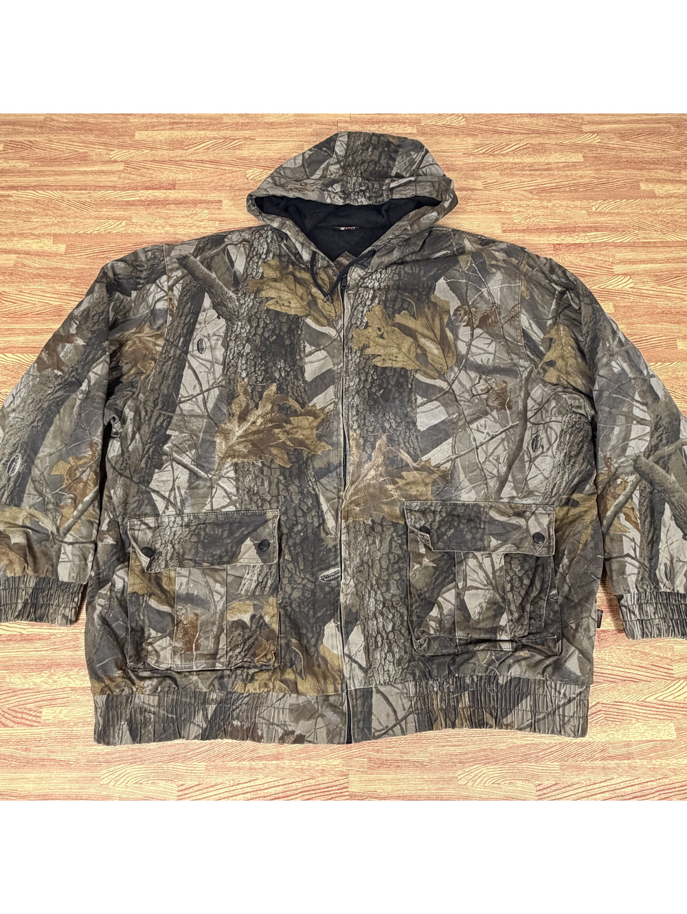 Outfitters Ridge Realtree Camo Hooded Hunting Jacket Mens XL Insulated